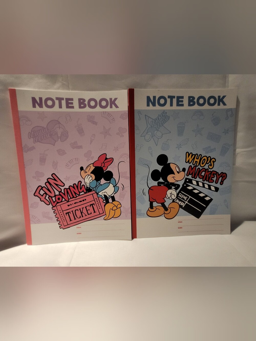 Vintage Disney B5 Notebook Set – Retro Mickey, Minnie & Daisy (Set of 2)